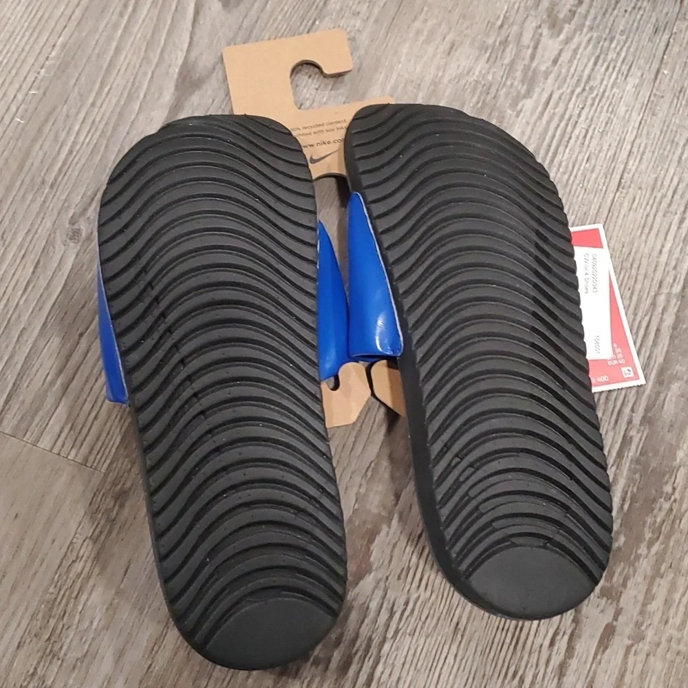Nike Kawa Slide Sandals - Game Royal/White/Black Size 7